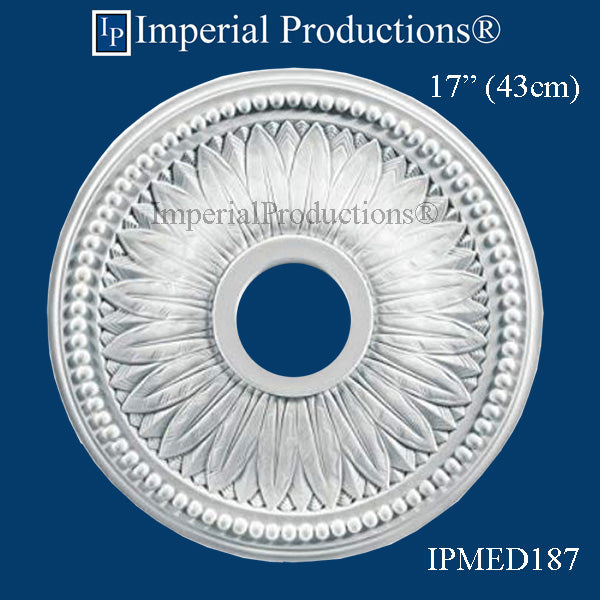 IPMED187-POL Federal Medallion 17" ArchPolymer, Add to Cart for Shipping or Free Depot Pickup
