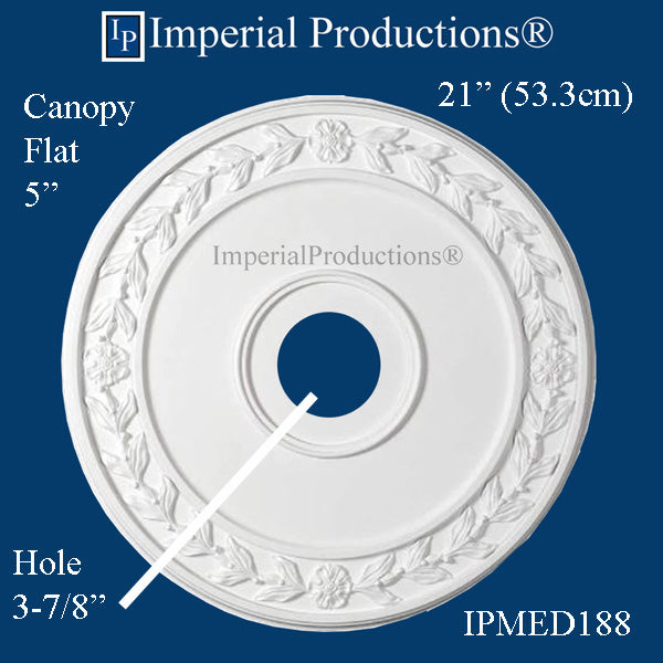 IPMED188-POL Federal Medallion 21" ArchPolymer Add to Cart for Shipping or Free Depot Pickup