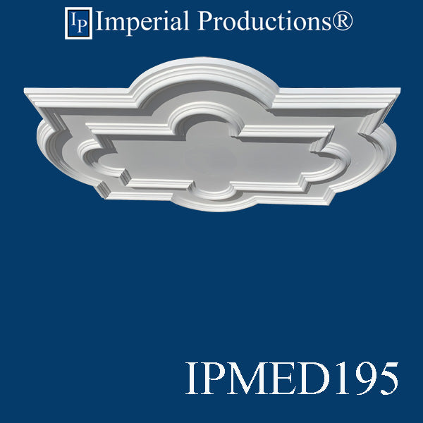 IPMED195-POL Art Deco Medallion 41-5/8" x 29-3/4" (105.7 x 75.5cm) ArchPolymer