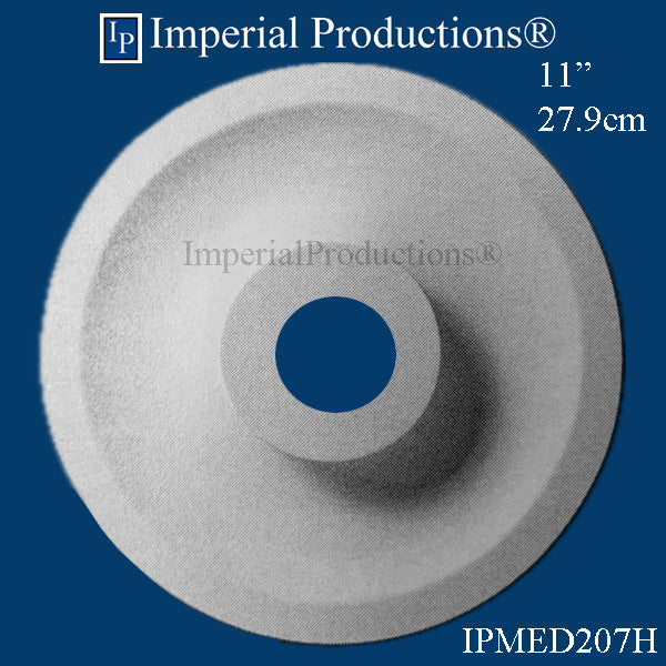 IPMED207H-POL Art Deco Medallion 11", ArchPolymer, Custom Order, Add to Cart for Shipping or Free Depot Pickup