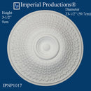 IPNP1017-POL Modern Medallion 23-1/2" (59.69cm) ArchPolymer