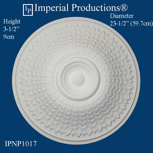 IPNP1017-POL Modern Medallion 23-1/2" (59.69cm) ArchPolymer