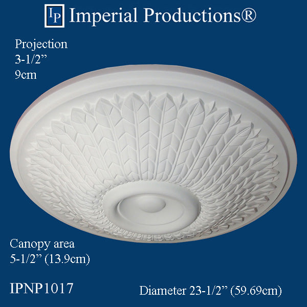 IPNP1017-POL Modern Medallion 23-1/2" (59.69cm) ArchPolymer