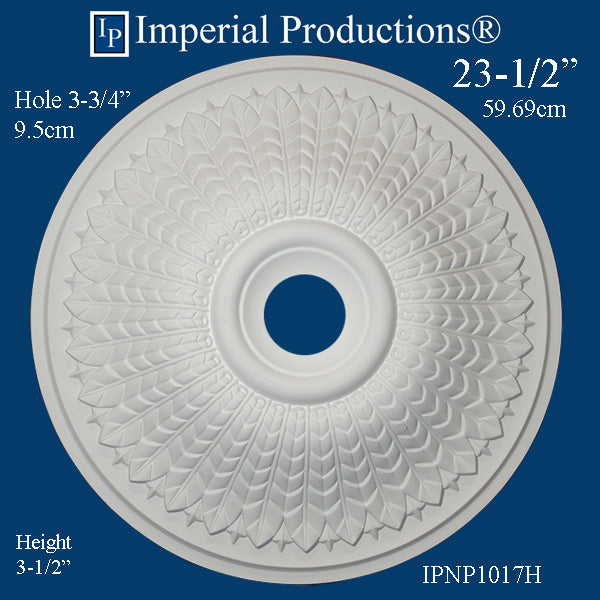 IPNP1017H-POL Modern Medallion 23-1/2" (59.69cm) ArchPolymer