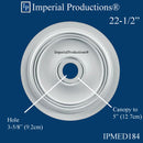 IPMED184-POL Art Deco Medallion 22-1/2" (57.15cm) ArchPolymer