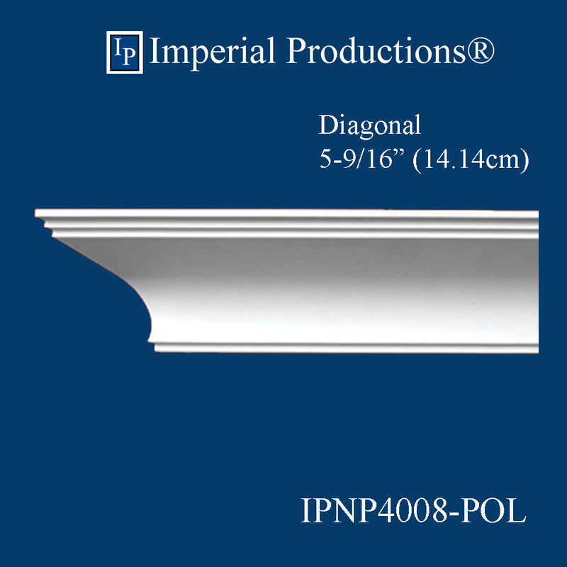 IPNP4008-POL-PK1 Modern Crown 3-3/4" High, Pack of 1