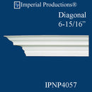 IPNP4057-POL-PK6 Crown Diagonal 6-15/16" ArchPolymer, Pack 6