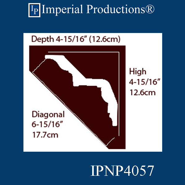 IPNP4057-POL-PK20 Crown Diagonal 6-15/16" ArchPolymer, Pack 20