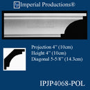 IPJP4068-POL-PK8 Crown Modern 4" High, ArchPolymer Pack of 8