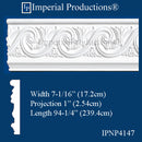 IPNP4147-POL-PK2 Frieze Width 7-1/16" x Projection 1" Length 94-1/4" pack of 2
