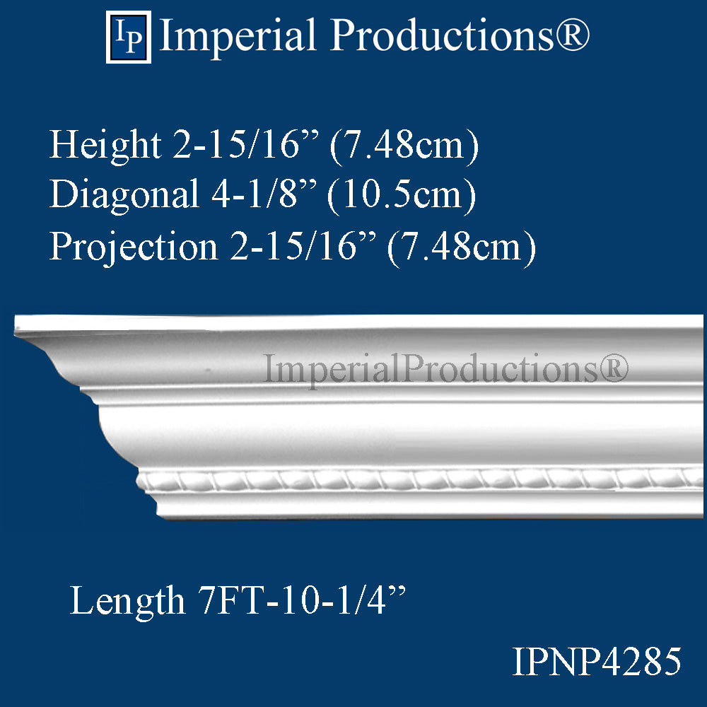 IPNP4285-POL-PK6 Rope Crown 2-15/16" High (7.48cm) Pack of 6
