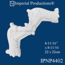 IPNP4402-POL-PK4 Panel Mold Corner 8-11/16" x 8-11/16" Pack of 4, Matches IPNP4317