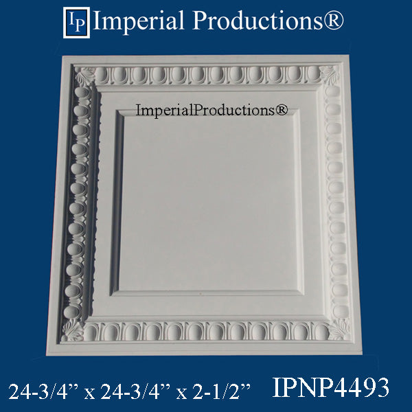 IPNP4493-POL-PK10 Classic Ceiling Panel 24-3/4 x 24-3/4 x 2-1/2 inches Pack of 10