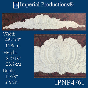 IPNP4761-POL-PK1 Shell Applique 46-5/8" x 9-5/16" Price each