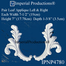 IPNP4780-POL Leaf Applique ArchPolymer Price per Pair