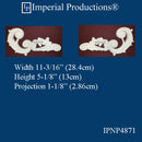 IPNP4871-POL Leaf Applique Left & Right, ArchPolymer Price per Pair