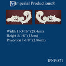 IPNP4871-POL Leaf Applique Left & Right, ArchPolymer Price per Pair