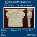 IPNP8065-POL Roman Corinthian Pilaster Capital ArchPolymer