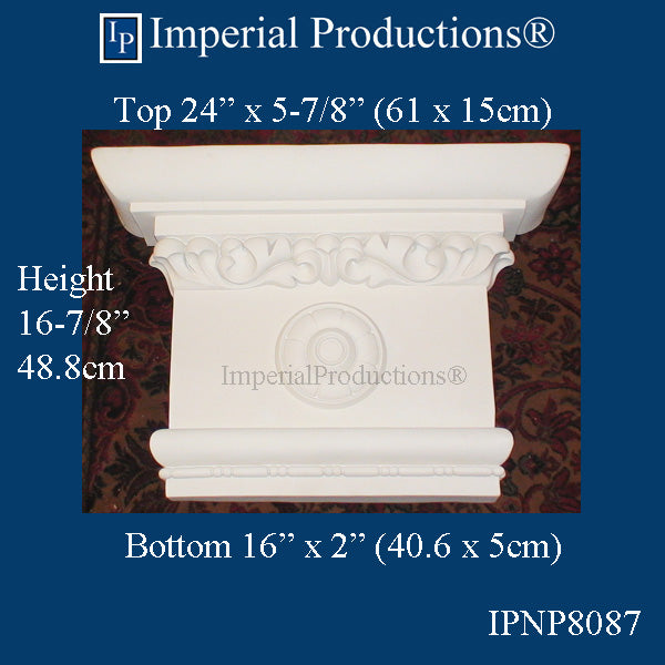 IPNP8087-POL Empire Pilaster Capital ArchPolymer