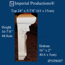 IPNP8087-POL Empire Pilaster Capital ArchPolymer