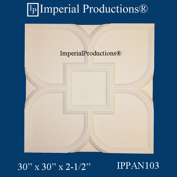 IPPAN103-POL-PK4 Gothic Panel 30 x 30 x 2-1/2 inches Pack of 4