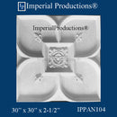IPPAN104-POL-PK10 Gothic Panel 30 x 30 x 2-1/2 inches Pack of 10