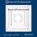 IPPAN107-POL-PK10 Victorian Panel 24 x 24 x 11/16 inches Pack of 10