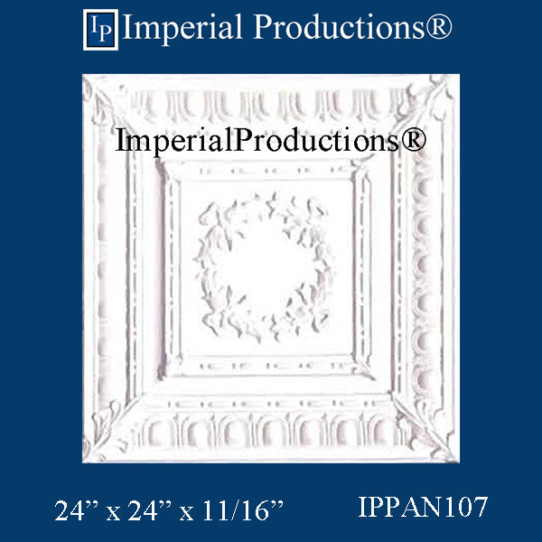 IPPAN107-POL-PK10 Victorian Panel 24 x 24 x 11/16 inches Pack of 10