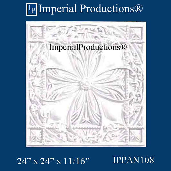 IPPAN108-POL-PK10 Victorian Panel 24 x 24 x 11/16 inches Pack of 10