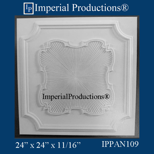 IPPAN109-POL-PK10 Victorian Panel 24 x 24 x 11/16 inches Pack of 10