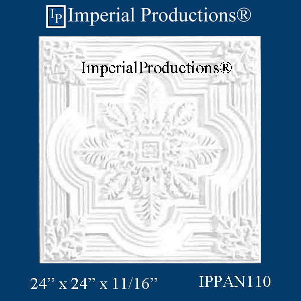 IPPAN110-POL-PK10 Victorian Panel 24 x 24 x 11/16 inches Pack of 10