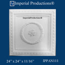 IPPAN111-POL-PK10 Victorian Panel 24 x 24 x 11/16 inches Pack of 10