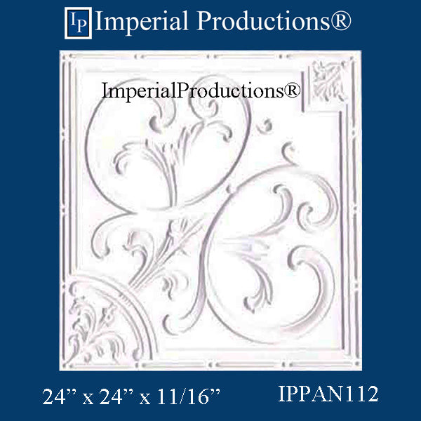 IPPAN112-POL-PK10 Victorian Panel 24 x 24 x 11/16 inches Pack of 10