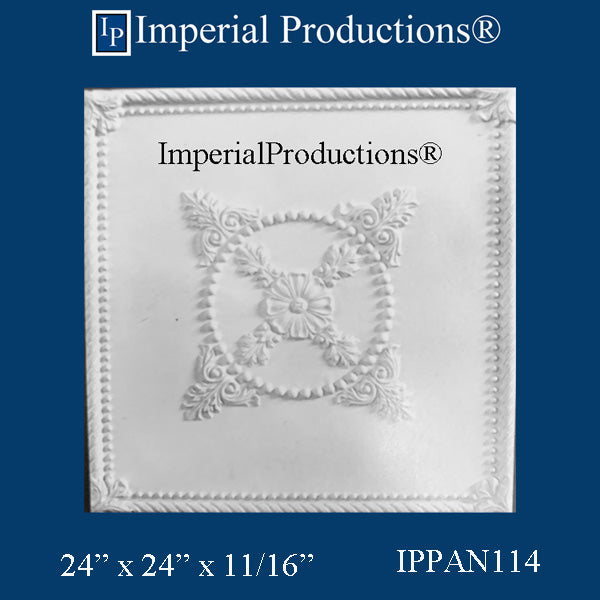 IPPAN114-POL-PK10 Victorian Panel 24 x 24 x 11/16 inches Pack of 10