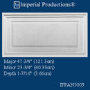 IPPAN5003-POL Modern Panel 47-3/4" x 23-3/4" x 1-7/16" ArchPolymer