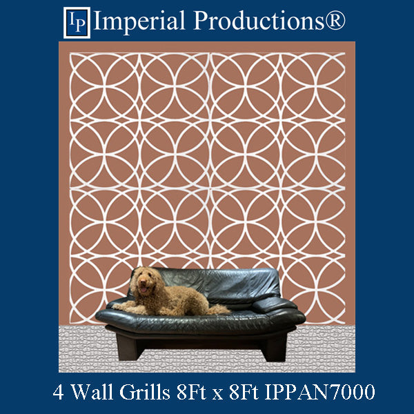 IPPAN7000-POL-PK4 Open Grill Frame 8 Feet x 8 Feet x 2" ArchPolymer Pack 4