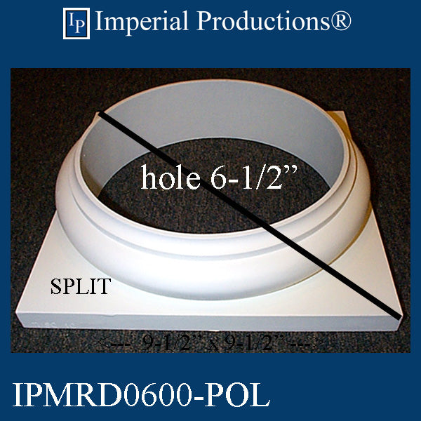 IPTB6-BASE-SPLIT-POL-PK2 Tuscan Base Hole 5-13/16" ArchPolymer Pack of 2 Add to Cart for Shipping or Free Depot Pickup