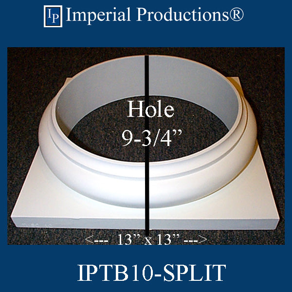 IPTB10-BASE-SPLIT-APOL-PK2 Tuscan Base Hole 9-3/4" SPLIT ArchPolymer Pack of 2, Add to Cart for shipping or Free Depot Pickup