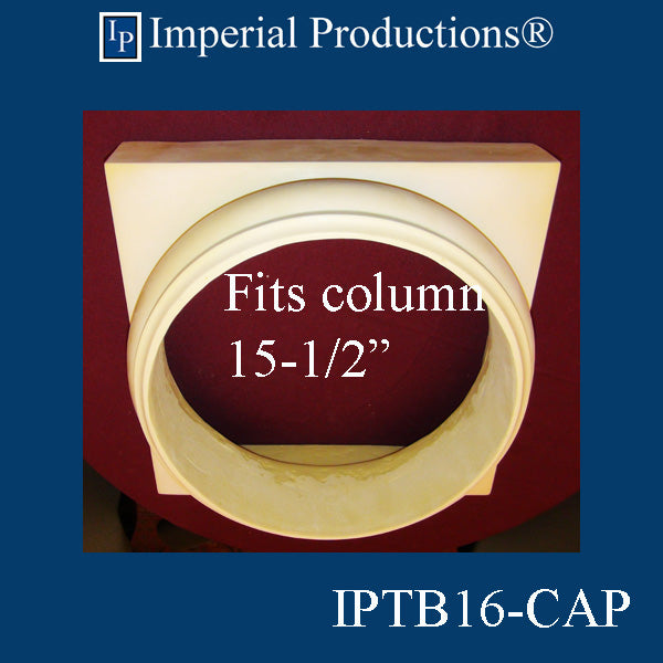 IPTB16-CAP-APOL-PK4 Tuscan Capital ArchPolymer Hole 15-5/8", Pack of 4, Custom Order