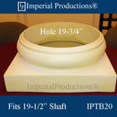 IPTB20-APOL-PK4 Tuscan Base  Hole 20" ArchPolymer Pack of 4 - Custom Order