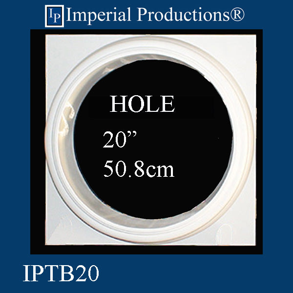 IPTB20-APOL-PK4 Tuscan Base  Hole 20" ArchPolymer Pack of 4 - Custom Order