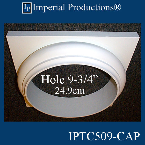 IPTB509-CAP-POL-PK2 Tuscan Capital 13" x 13", Hole 9-3/4", Custom Order  Pack of 2