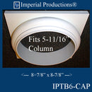 IPTB6-CAP-APOL-PK4 Tuscan Capital ArchPolymer, Hole 5-13/16" Pack of 4, Custom Order