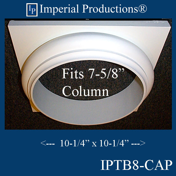 IPTB8-CAP-POL-PK4 Tuscan Capital ArchPolymer Hole 7-5/8" Pack of 4