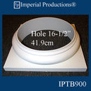 IPTB900-BASE-GRG-PK2 Tuscan Base GRG-NeoPlaster Hole 16-1/2", Pack of 2, Custom Order