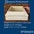 IPTBSQ08-POL Tuscan Square Base Inside Square 7-1/2" Custom Order Pack of 2