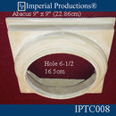 IPTC008-POL-PK4 Tuscan Capital - Hole 6-1/2" Pack of 4 - Custom Order