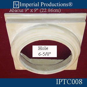 IPTC008-POL-PK2 Tuscan Capital - Hole 6-5/8" Pack of 2, add to cart for shipping or Free Depot Pickup