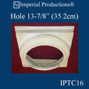 IPTC16-POL-PK4 Tuscan Capital - Hole 13-7/8" Pack of 4