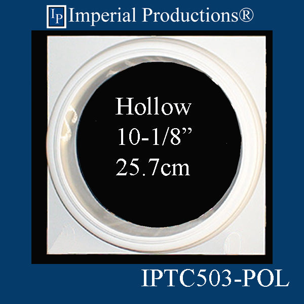 IPTB503-CAP-POL-PK2 Tuscan Capital Hole 10-1/8", Size 13" x 13" x 3-1/4", ArchPolymer Pack of 2